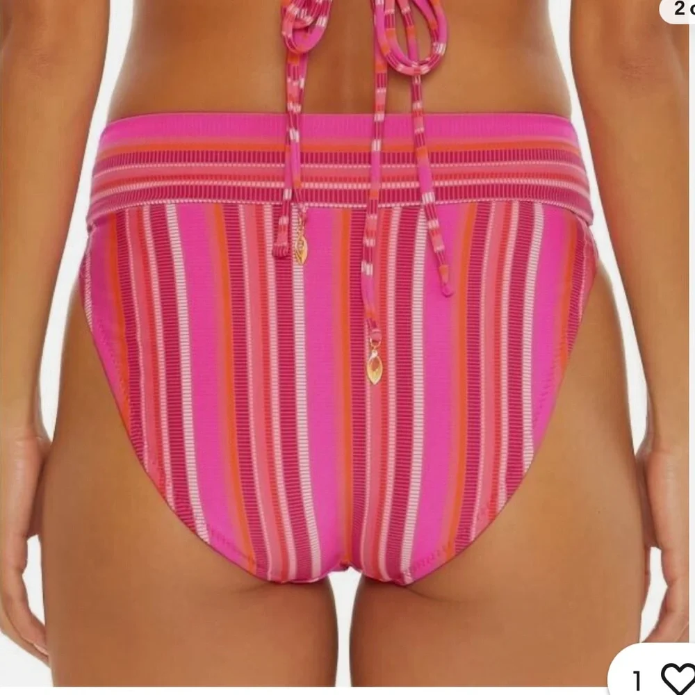 Trina Turk Marai Rollover High Waist bikini bottom